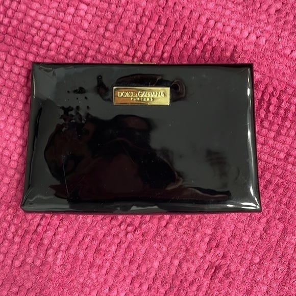 Dolce Gabbana Parfums Bag Clutch Black Vinyl - Picture 1 of 9